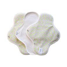 COtton REPUBLIC 布衛生棉 雛菊綠色 20cm, 3件, 1組