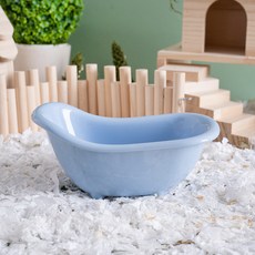 Lanboer 倉鼠彩色陶瓷浴盆沙盆 FREE, 藍色, 1個