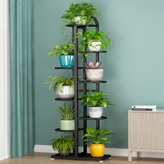 에나수 코멧 실내 화분 받침대 TC013, 블랙, 9단