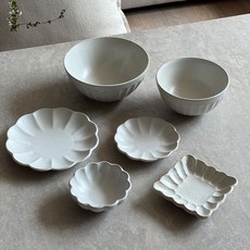 NICOTT La Fleur 單人餐具組 6件組, 6種餐具, 1套, 單一顏色