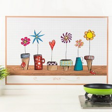 廚房防油煙耐高溫瓷磚玻璃貼, 1個