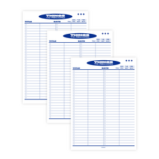 manet 筆記墊 B5 直式黑膠唱片單字本, 3個, 藍色