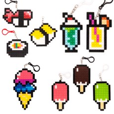 食物造型拼豆積木 9入組, 混色