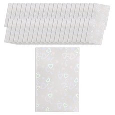 투영디자인 파스텔 컬러 슬리브, 화이트, 40개