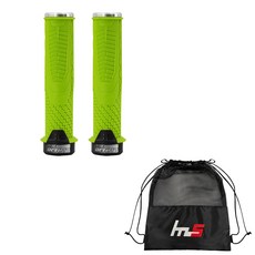 LUNJE Bike Grip 2p + 專用袋套組 CYYP-145-5PU, 綠色（握把）, 1套