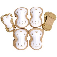 Wheelers 兒童智慧型護具三件式套組, 1組, 米色