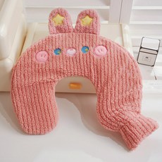 EVER HOUSE 動物U型熱水頸枕兼抱枕, 粉紅色