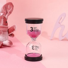 室內裝飾沙漏計時器 3分鐘, 粉紅色