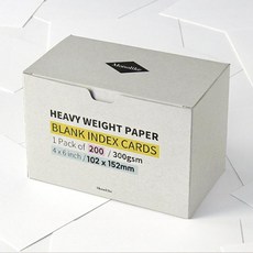Monolike 重磅空白索引卡 102 x 152 mm, Clova White, 200張