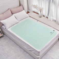 BEBESMITH 嬰幼兒用矽膠莫代爾防滑防水墊, 薄荷綠, 1個