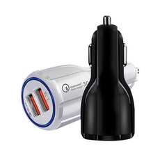 스위스윙거 2포트 QC3.0 차량용 시거잭 고속충전기2P, SP-800, 블랙, 화이트