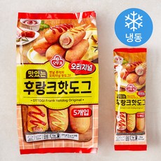 오뚜기 맛있는 후랑크 핫도그 오리지널 (냉동), 75g, 5개입, 1개