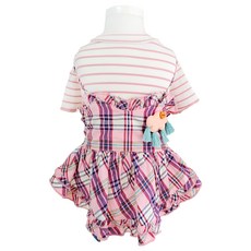 Anyple 寵物棉花糖雲朵連身裙, 粉紅色