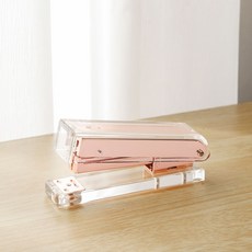 MURABAN透明方形訂書機, 玫瑰金, 1入