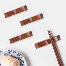 NICOTT 木頭筷架, 木頭色, 4個