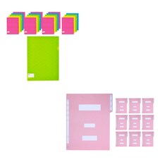 ECO Chungwoon 插頁式A4文件夾 20頁 + 紙質政府文件夾 粉紅色 10入, 隨機出貨(插頁式A4文件夾), 粉紅色(政府文件夾), 1套