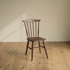 레트로하우스 포트 원목 의자 고객직접설치, 다크월넛, 1개