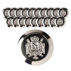 사출 나폴리삼중2 콤비 단추 25mm, 니켈, 20개