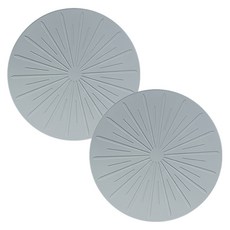 World Clean 矽膠電磁爐保護墊 大 25cm, 灰色, 2個