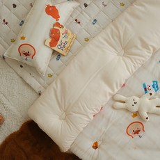 에이트룸 유아용 보들보들 모달 밀크 브레드이발소 차렵이불, 코코브레드