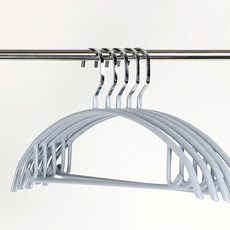 法朗昂德 防滑半圓成人衣架, 灰色寬鉤, 30個