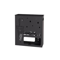 seolremhouse 鐵製方形雨傘架, 黑色, 1個