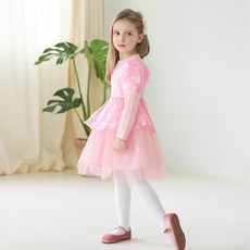 MARI N MORI 女童亮面公主連身裙