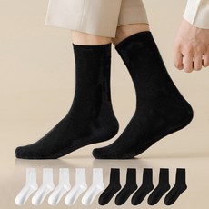 Socks Panda 男士素色純色中筒襪10雙組