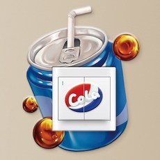 소유공간 개성 넘치는 음식테마 보호 커버 S261-0159FR 3p, 콜라