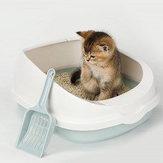 요기쏘 고양이 소프트 크림 화장실, 민트, 1개