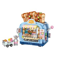 LOZ 遊樂園系列迷你積木 13 遊樂園麵包店建築公仔, 1個