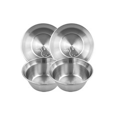 kitchen U 露營米飛不鏽鋼碗, 單一顏色, 4個