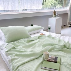 루시드슬립 오션 시어커서 여름 양겹이불, 프렌치 그린