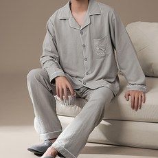 스타일컨택트 남성용 긴팔 잠옷 세트 SP-5306-2