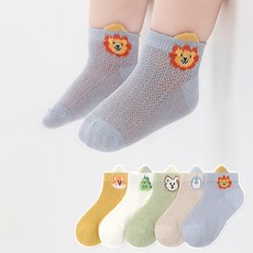 STARDOOR 重點網眼踝襪5件組