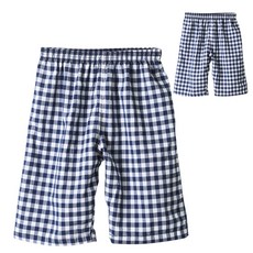 KerriLucy 童款色紗格紋8分睡褲 2件組