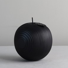 現代水果藝術擺飾 蘋果, 黑色