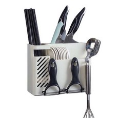 Harvest 壁掛式餐具容器, 白色的, 1個