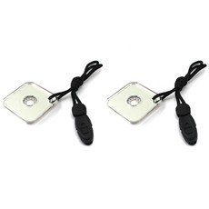 Acoral 露營戶外安全求救信號鏡, 2個