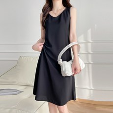 구디프 브이넥 나시 원피스