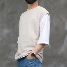 CONFIAR 男士基本款圓領針織背心 TC6503