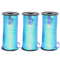 JBalloon 派對氣球捲邊緞帶, 珍珠藍, 3個