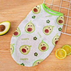 Arti Pet 寵物可愛水果圖案大型犬背心, 1個, 綠色