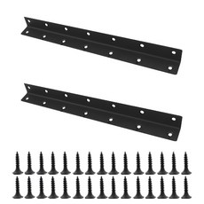 OON 不鏽鋼長方形長款C型托架 325mm 2入 + 螺絲釘 30入 套組, 1套