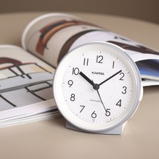 KAPPA 桌上型圓形靜音時鐘 T928, 深灰色