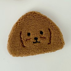 三角飯糰蓬鬆貴賓犬可愛收納袋