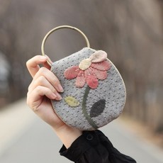 By Hands 手作小物 花開時卡片環拼布DIY, 1個, 混合色