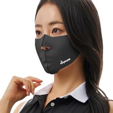 Napang 標準型透氣孔防紫外線運動口罩, 黑色