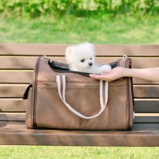 울리 반려동물 숨쉬는 이동가방, 브라운, 1개