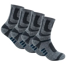 르블랑 運動登山中筒襪 4雙組 HP459, 灰色
